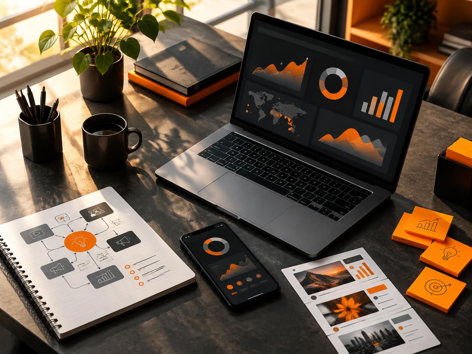 Digital campaign strategy workspace